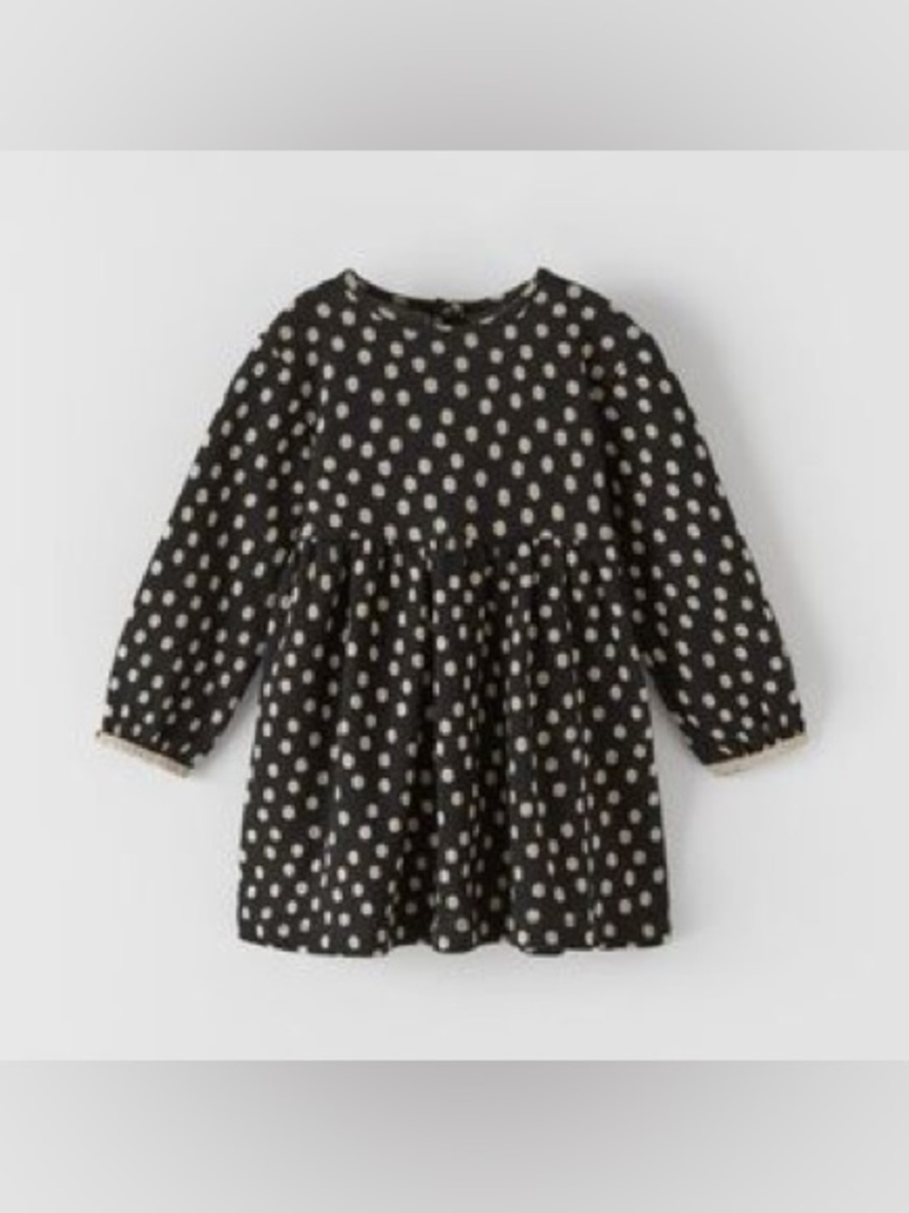 Zara knit tab polka dot dress 4/5 nwt
